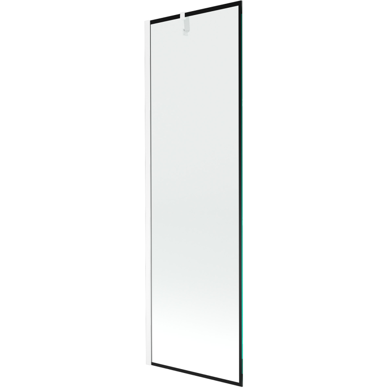 Mexen Next paroi de douche 1-volet 60 x 150 cm, cadre noir, blanc - 895-060-000-00-70-20