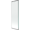 Mexen Next paroi de douche 1-volet 60 x 150 cm, cadre noir, blanc - 895-060-000-00-70-20