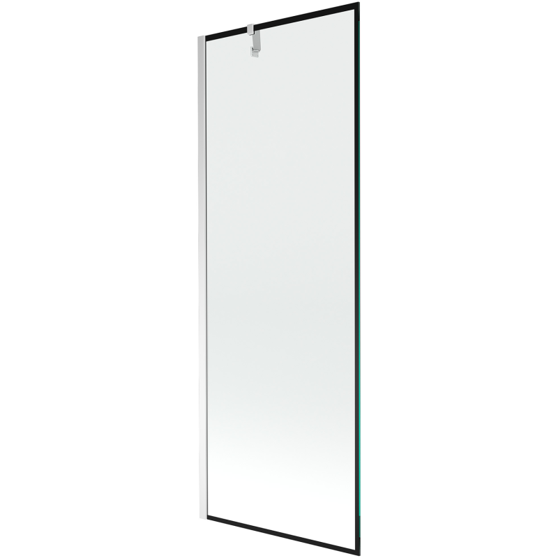 Paroi de baignoire 1 volet Mexen Next 70 x 150 cm, cadre noir, chromé - 895-070-000-00-70-01