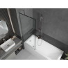 Mexen Next paroi de douche 1 volet 70 x 150 cm, cadre noir, chrome - 895-070-000-00-70-01