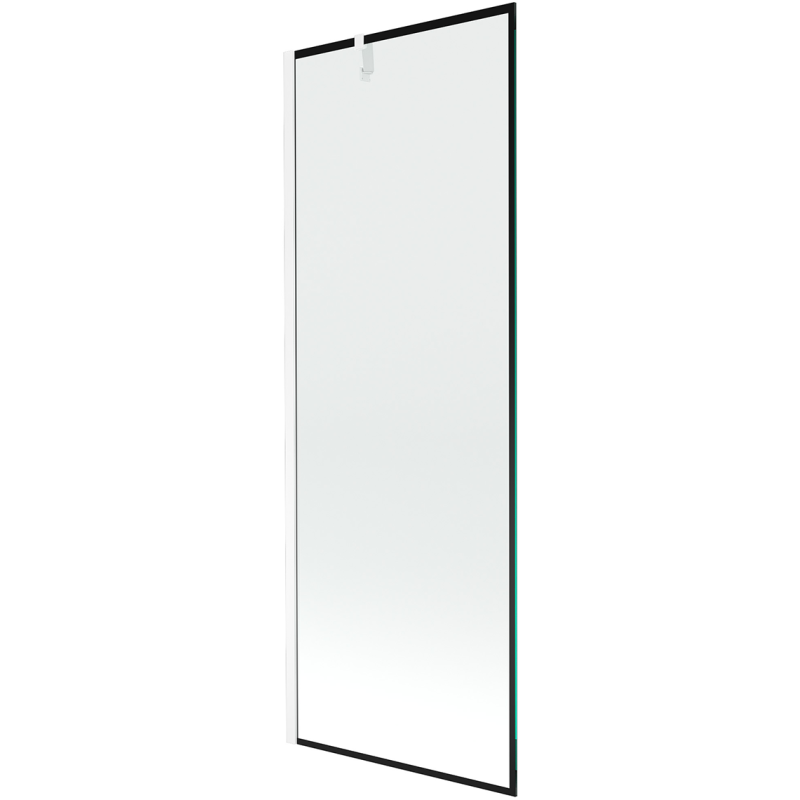Paroi de baignoire Mexen Next 1-volet 70 x 150 cm, cadre noir, blanc - 895-070-000-00-70-20