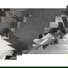 Mexen Next écran de baignoire à 1 ailette 70 x 150 cm, Design noir, Blanc - 895-070-000-00-70-20