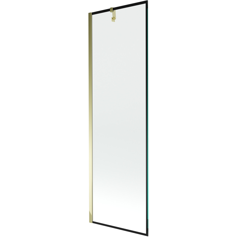 Mexen Next paroi de douche 1-volet 60 x 150 cm, cadre noir, doré - 895-060-000-00-70-50
