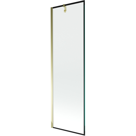 Mexen Next paroi de douche 1-volet 60 x 150 cm, cadre noir, doré - 895-060-000-00-70-50