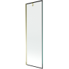 Mexen Next paroi de douche 1-volet 60 x 150 cm, cadre noir, doré - 895-060-000-00-70-50