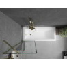 Mexen Next paroi de douche 1-volet 60 x 150 cm, cadre noir, doré - 895-060-000-00-70-50