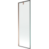 Mexen Next pare-douche à 1 battant 60 x 150 cm, cadre noir, or rose - 895-060-000-00-70-60