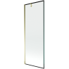 Mexen Next paroi de douche 1-volet 70 x 150 cm, cadre noir, doré - 895-070-000-00-70-50