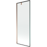 Paroi de baignoire Mexen Next 1 volet 70 x 150 cm, cadre noir, or rose - 895-070-000-00-70-60