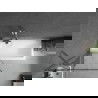 Mexen Next écran de baignoire à 1 ailette 80 x 150 cm, Design noir, Chrome - 895-080-000-00-70-01