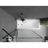 Mexen Next pare-douche à 1 volet 70 x 150 cm, cadre noir, noir - 895-070-000-00-70-70