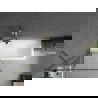 Mexen Next écran de baignoire à 1 ailette 80 x 150 cm, Design noir, Or - 895-080-000-00-70-50