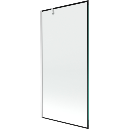 Paroi de baignoire Mexen Next 1 volet 90 x 150 cm, cadre noir, chrome - 895-090-000-00-70-01