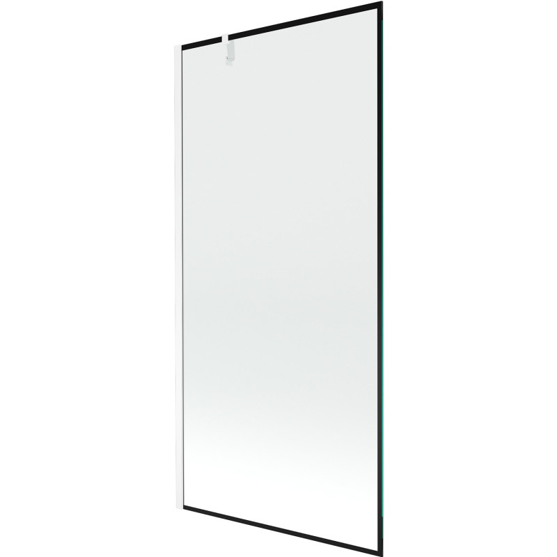 Mexen Next pare-douche à 1 vantail 90 x 150 cm, cadre noir, blanc - 895-090-000-00-70-20