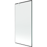 Mexen Next pare-douche à 1 vantail 90 x 150 cm, cadre noir, blanc - 895-090-000-00-70-20