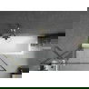 Mexen Next écran de baignoire à 1 ailette 90 x 150 cm, Design noir, Or - 895-090-000-00-70-50