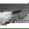 Mexen Next écran de baignoire à 1 ailette 90 x 150 cm, Design noir, Or rose - 895-090-000-00-70-60