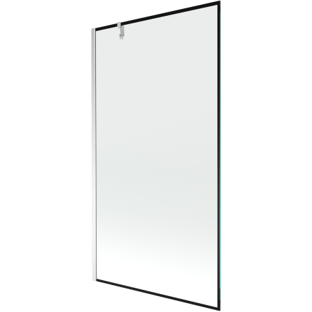 Paroi de baignoire Mexen Next 1 volet 100 x 150 cm, cadre noir, chrome - 895-100-000-00-70-01