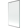 Paroi de baignoire Mexen Next 1 volet 100 x 150 cm, cadre noir, chrome - 895-100-000-00-70-01