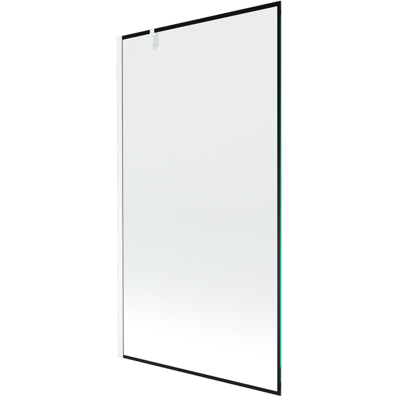 Mexen Next pare-douche à 1 volet 100 x 150 cm, cadre noir, blanc - 895-100-000-00-70-20