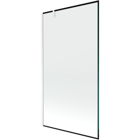 Mexen Next pare-douche à 1 volet 100 x 150 cm, cadre noir, blanc - 895-100-000-00-70-20