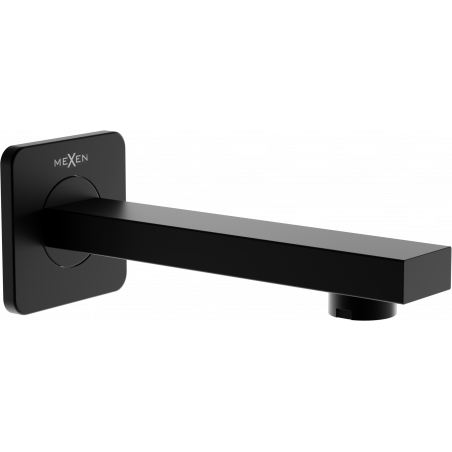 Mexen Cube bec de baignoire mural, Noir - 79370-70