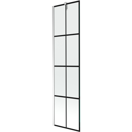 Mexen Next écran de baignoire à 1 ailette 50 x 150 cm, Design noir, Chrome - 895-050-000-00-77-01