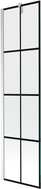 Mexen Next paroi de baignoire 1 volet 50 x 150 cm, grille noire, chrome - 895-050-000-00-77-01