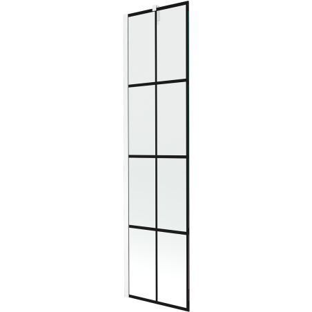 Mexen Next paroi de douche simple 50 x 150 cm, grille noire, blanc - 895-050-000-00-77-20