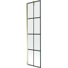Paroi de baignoire à 1 vantail Mexen Next 50 x 150 cm, grille noire, dorée - 895-050-000-00-77-50