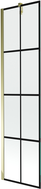 Mexen Next paroi de baignoire 1 volet 50 x 150 cm, grille noire, or - 895-050-000-00-77-50