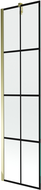 Paroi de baignoire à 1 vantail Mexen Next 50 x 150 cm, grille noire, dorée - 895-050-000-00-77-50