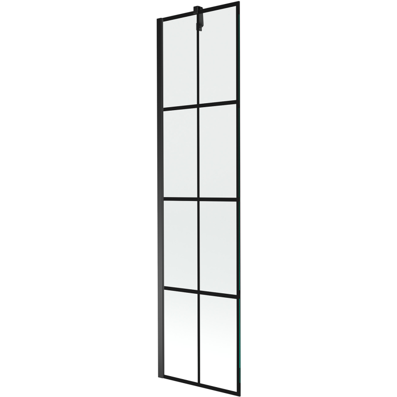 Mexen Next paroi de douche à 1 volet 50 x 150 cm, grille noire, noir - 895-050-000-00-77-70