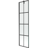 Mexen Next paroi de baignoire 1 volet 50 x 150 cm, grille noire, noir - 895-050-000-00-77-70
