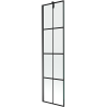 Mexen Next paroi de douche à 1 volet 50 x 150 cm, grille noire, noir - 895-050-000-00-77-70