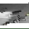 Mexen Next écran de baignoire à 1 ailette 50 x 150 cm, Design noir, Noir - 895-050-000-00-77-70