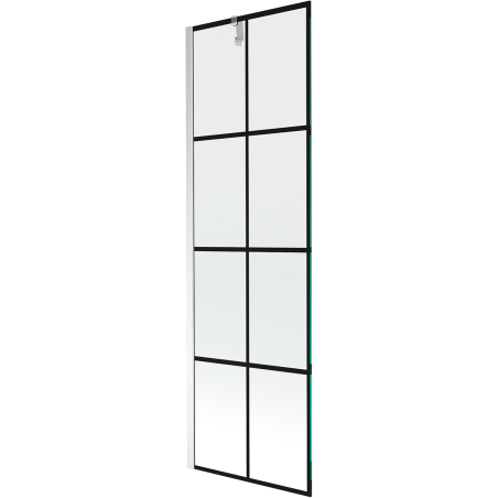 Mexen Next écran de baignoire à 1 ailette 60 x 150 cm, Design noir, Chrome - 895-060-000-00-77-01