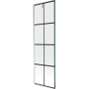 Mexen Next paroi de douche 1 volet 60 x 150 cm, grille noire, chrome - 895-060-000-00-77-01