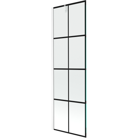 Mexen Next écran de baignoire à 1 ailette 60 x 150 cm, Design noir, Blanc - 895-060-000-00-77-20