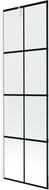Paroi de baignoire Mexen Next 1-volet 60 x 150 cm, grille noire, blanc - 895-060-000-00-77-20