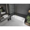 Mexen Next paroi de baignoire à 1 vantail 60 x 150 cm, grille noire, dorée - 895-060-000-00-77-50