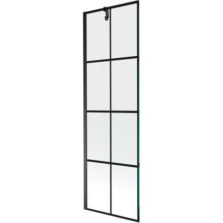 Mexen Next écran de baignoire à 1 ailette 60 x 150 cm, Design noir, Noir - 895-060-000-00-77-70