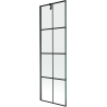 Mexen Next pare-douche de baignoire 1 volet 60 x 150 cm, grille noire, noir - 895-060-000-00-77-70