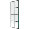 Mexen Next écran de baignoire à 1 ailette 70 x 150 cm, Design noir, Chrome - 895-070-000-00-77-01
