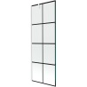 Mexen Next écran de baignoire à 1 ailette 70 x 150 cm, Design noir, Blanc - 895-070-000-00-77-20