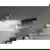 Mexen Next écran de baignoire à 1 ailette 70 x 150 cm, Design noir, Blanc - 895-070-000-00-77-20