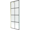 Mexen Next paroi de baignoire à 1 panneau 70 x 150 cm, grille noire, or - 895-070-000-00-77-50