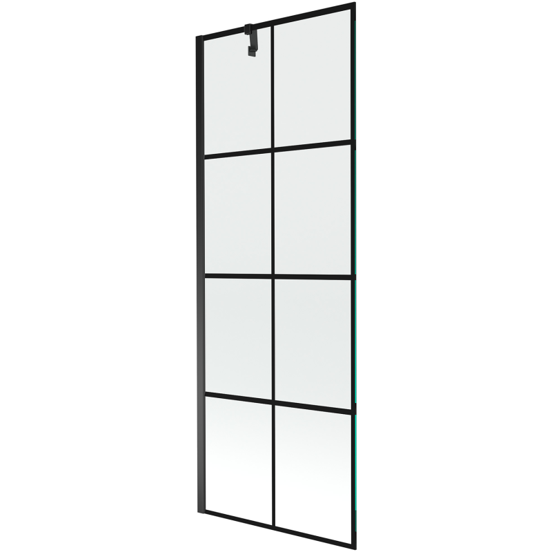 Mexen Next écran de baignoire à 1 ailette 70 x 150 cm, Design noir, Noir - 895-070-000-00-77-70