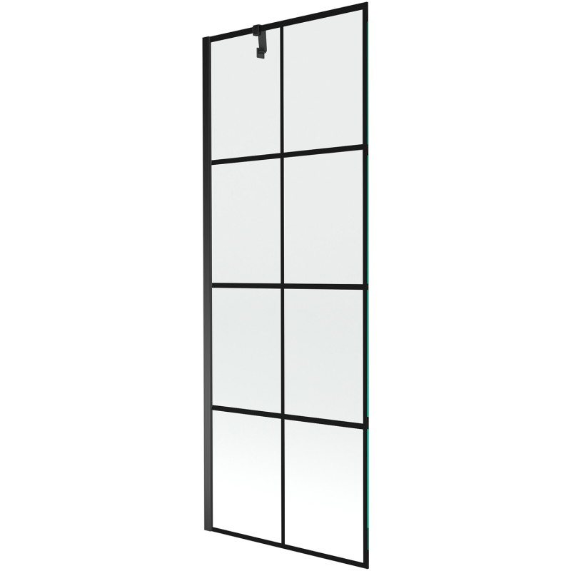 Mexen Next paroi de douche à 1 volet 70 x 150 cm, grille noire, noir - 895-070-000-00-77-70