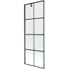 Mexen Next paroi de douche à 1 volet 70 x 150 cm, grille noire, noir - 895-070-000-00-77-70